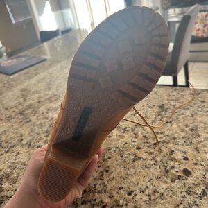 Timberland Tan Lace-Up Boots